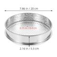 thumbnail image 2 of AURARMLET Round Soil Grading Sieve Stainless Steel Efficient Screening Tool for Garden Work 1Set, 2 of 8