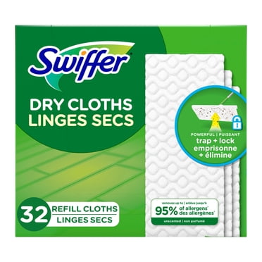 Swiffer Sweep + Mop, Dry Pads Refill, Floor Cleaner, Cleaning Cloths, Unscented, 32 Count