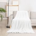 thumbnail image 3 of PiccoCasa Cooling Blanket Viscose from Bamboo Breathable White Full, 3 of 6