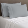 thumbnail image 3 of 100% Cotton Percale Pillowcases Cool & Crisp King Light Gray by Color Sense, 3 of 13