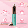 thumbnail image 3 of iMusthav Portable Flawless Epilator for Eyebrow, Nose & Ear Hair Removal Painless Electric Razor, 18K Gold-Plated, 360° LED Light, 3 of 7