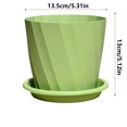 thumbnail image 3 of Aufmer Minimalist Twill Texture Round Breathable Plastic Flower Pot Root Control Design Good Air Permeability For Home Indoor Green Plant Succulent Plant Cultivation, 3 of 7