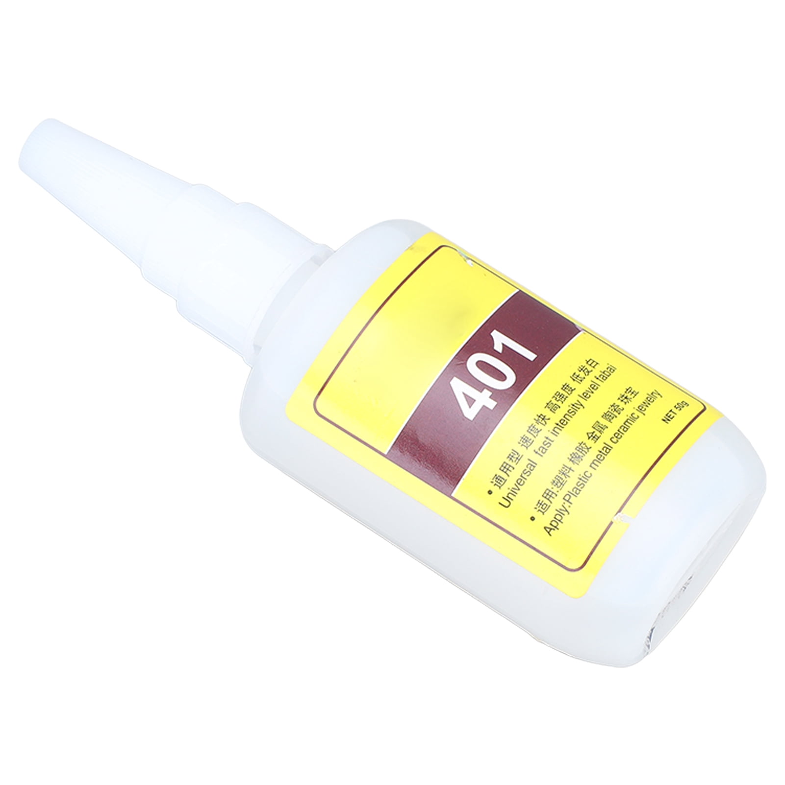Colle Universelle 401, Colle en Caoutchouc 50 g Imperméable Petite Portable Haute Adhérence pour Plastiques