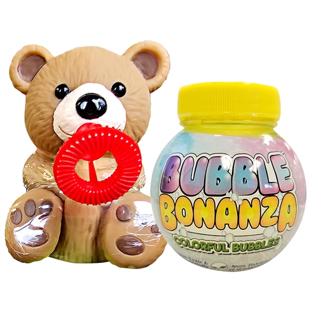 Lil'Squeezer Bubble Jouet Souffleur pour Enfants Ours Brun
