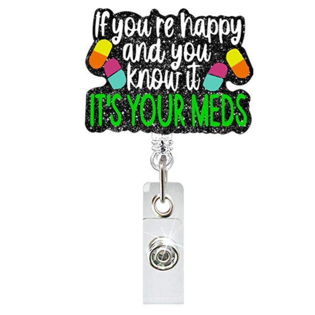 Retractable Glitter Badge Reel Sparkling Pull Tab Accessory Acrylic Badge Holder Reusable ID Card Holder With Clip For Work School Events Parties And More And Beaded Garland Glass Christmas Garlands