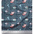 thumbnail image 1 of Soimoi Poly Georgette Fabric Dot,Fish & Cat Kids Printed Fabric 1 Yard 42 Inch Wide, 1 of 3