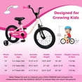 thumbnail image 3 of Costway 16-Inch Kids Bicycle with Adjustable Seat Front Handbrake & Coaster Brake, 3 of 10