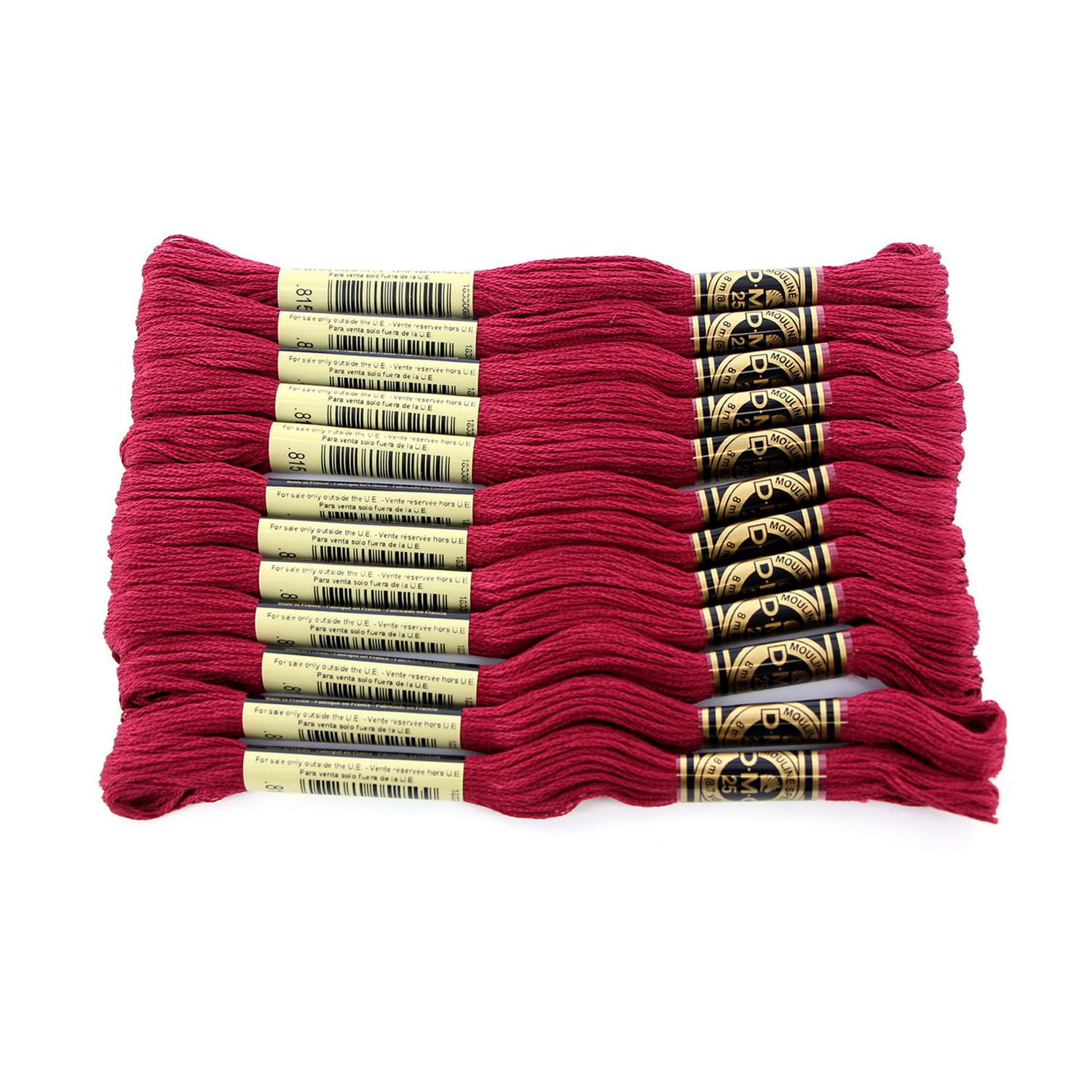DMC coton 6 brins fil à broder, 8 m (8.7 yd), rouge