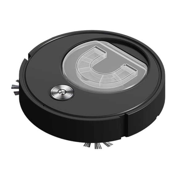 Aspirateur Robot 3 en 1 Balayant, Aspirant et Lavant avec Chargement USB et Conception à Faible Bruit pour Plancher Domestique (8088-25black)