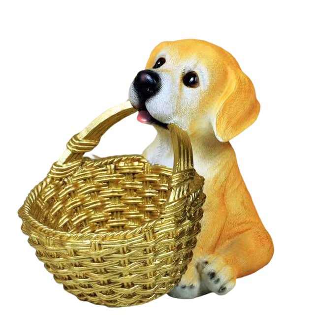 fastboy Resin Animal Shape Storage Basket Cute Decorative Vivid Realistic Office Desk USB Drive Key Bin Container