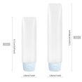 thumbnail image 4 of QualitChoice Travel Bottle Portable Shower Gel Dispensing Container Refillable Leakproof Dispenser Tube Household Organizer 50ML Blue 1Set, 4 of 6