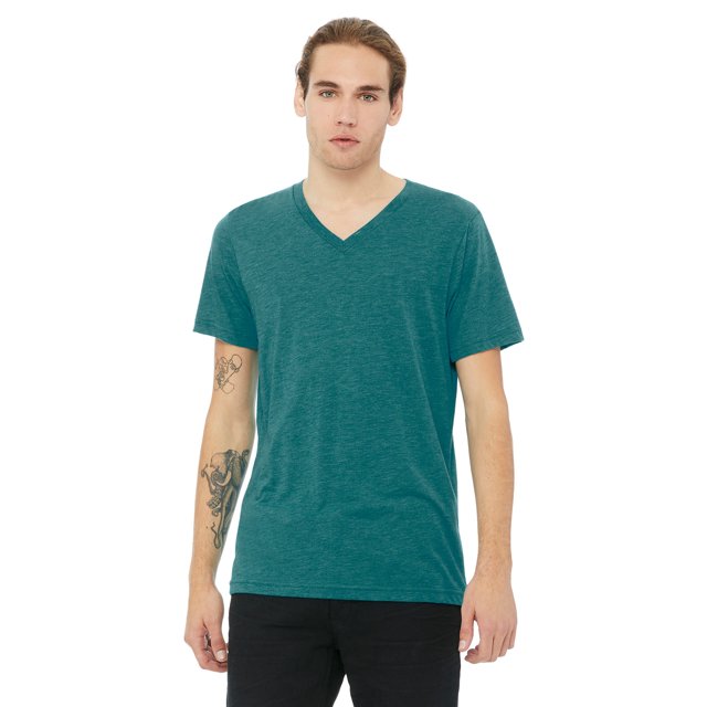 Bella + Canvas Unisex Triblend V-Neck T-Shirt