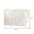 thumbnail image 3 of Sac de Maquillage simple Populaire Grande Capacité Pratique Mode Beige, 3 of 7