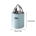 thumbnail image 2 of EGNMCR Lunch Bag, Lunch Bag Women Cylinder Insulation Lunch Box Bag Insulation Bag Large Aluminum Foil Portable Round Lunch Bag To Work With Rice Insulation Bag a lunch, 2 of 6