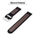 thumbnail image 4 of Tignapoo 22mm Universal Silicone Watch Strap - Breathable and Lightweight Replacement Band with Adjustable Buckle, Available in Multiple Colors Including Black and Pink, Ideal for Sports and Daily, 4 of 6