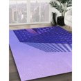 thumbnail image 3 of Ahgly Company Tapis d'Intérieur Lavable en Machine Carré Transitionnel Mimosa Violet, 3 Pieds Carré, 3 of 7