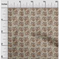 thumbnail image 1 of oneOone Tissu Polyester Lycra Imprimé Floral & Paisley Tissu BTY 56 Pouces de Large, 1 of 4