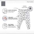 thumbnail image 3 of The Peanutshell Baby Boy or Baby Girl Pants Set, 5 Pack, Grey Safari Animals, 3 of 3