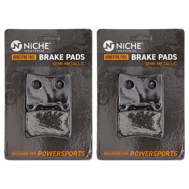 Niche Brake Pad Set for Yamaha YZF600R Semi-Metallic Motorcycle 2 Pack 519-KPA2371D