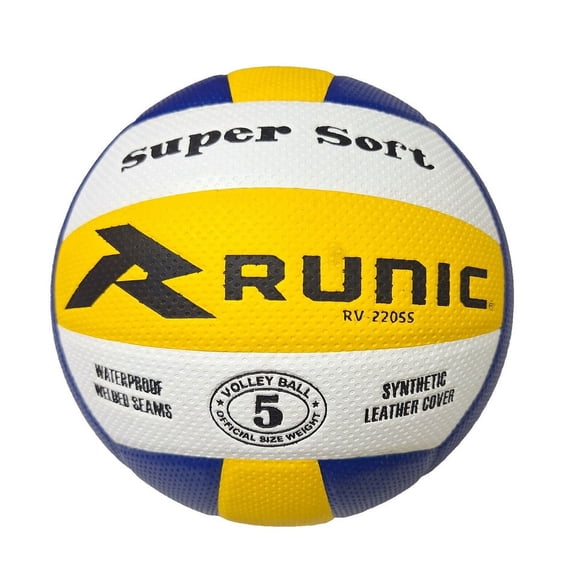 RUNIC PU Volleyball Super Soft Official Size WH/BL/YL