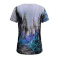 thumbnail image 5 of EGNMCR T-Shirts pour Femmes Mode Féminine Décontractée Blouse Ample Imprimée Col Rond T-Shirt Chemises Blouse T-Shirt Imprimé, 5 of 5