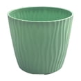 thumbnail image 2 of Weloille Corrugated Round Planter Pot 1 Piece Large Size, Drainage Hole Plant Container, Stylish Home Garden Flower Pot, Suitable for Balcony, Patio, Succulent and Bonsai Planting, 2 of 6