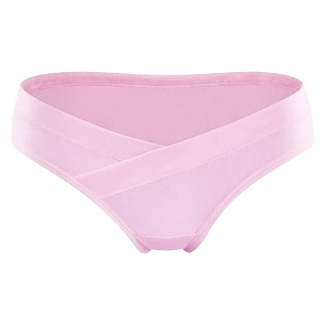 XZNGL Ladies Comfortable Prenatal Solid Color Large Size Abdominal Panties Low Waiste Underpants
