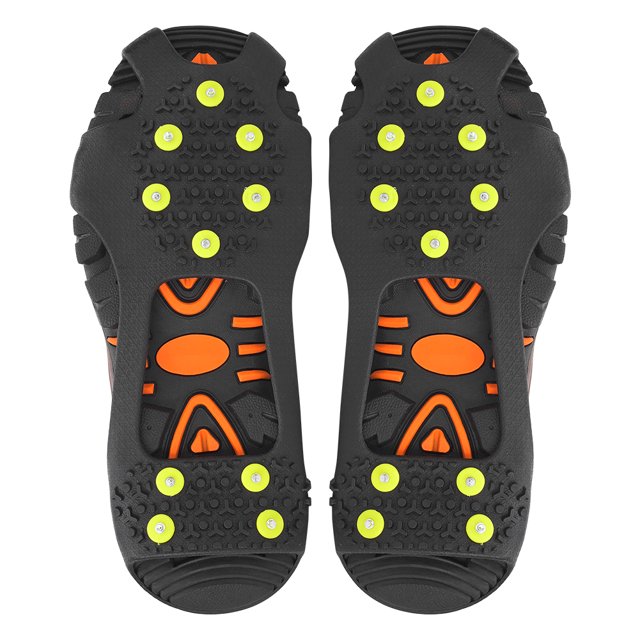 Shoe Spikes For Snow And Ice, TPE Ice Cleats Spikes Shoes with 10 Teeth For Hiking Climbing