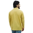 thumbnail image 4 of Atasi Kurta Beige pour Homme Chemise à Col Rabattu Col Ethnique Indien Vêtements-Petit, 4 of 7