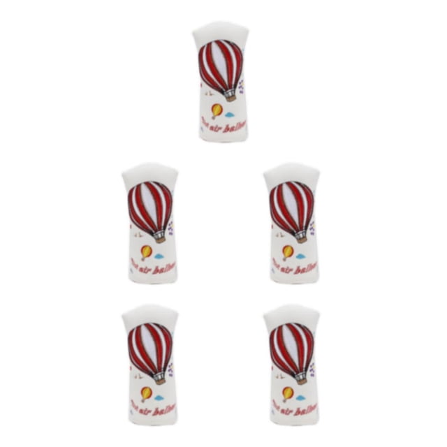 Maytalsory PU Leather Golf Club Head Covers Easy To And Exceptional Durability High white 5Set