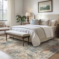 thumbnail image 3 of KUETH 5'x7' Area Rugs for Living Room, Non Slip Machine Washable Vintage Indoor Rug, Low Pile Print Rug for Bedroom Dining Room Home Office, 3 of 7