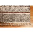 thumbnail image 4 of Casavani Hand Made Durrie Home Dcor Area Rug,Black 9x9 Ft, 4 of 6