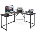 thumbnail image 1 of Costway 58"x 47" L Shaped Corner Computer Desk Home Office Workstation Black, 1 of 10
