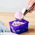 thumbnail image 4 of Cagogo under $5 Ice Cream Scoop, Spring-Loaded Ice Cream Scoop, One-Click Release Ice Cream Spade, Heavy Duty Stainless Steel Scooper, Anti-Freeze Gelato Tool for Hard Ice Cream, 4 of 8