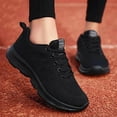 thumbnail image 1 of CAICJ98 Espadrilles pour Femmes Chaussures de Course pour Femmes Espadrilles Respirantes à Coussin d'Air, Noir, 1 of 4