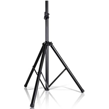 Pyle Universal Speaker Stand Mount Holder - Heavy Duty Tripod w/ Adjustable Height from 40” to 71” and 35mm Compatible Insert - Easy Mobility Safety PIN and Knob Tension Locking for Stability PSTND2