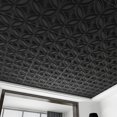 thumbnail image 2 of Art3d Decorative PVC Black Drop Ceiling Tile 2ft x 2ft, Glue up 3D Wall Panel 24 x 24in.12pcs, 2 of 8