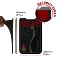 thumbnail image 3 of Gecko Travel Tech Phone Wallet - Stick On Card Holder Wallet for Cell Phones - Adhesive Card Pocket - BLACK BLACK, 3 of 6