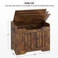 thumbnail image 1 of BeesClover Coffre de Rangement, Banc de Rangement avec Charnière de Sécurité, Coffre de Rangement en Bois, Coffre de Rangement à Couvercle Rabattable pour Couvertures, Banc de Rangement pour Entrée, Salon, Chambre, 1 of 10