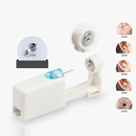 Coolmee Disposable Automatic Ear Piercing Gun Kit Professional Stainless Steel 2nd Gen Ear Piercing Kit