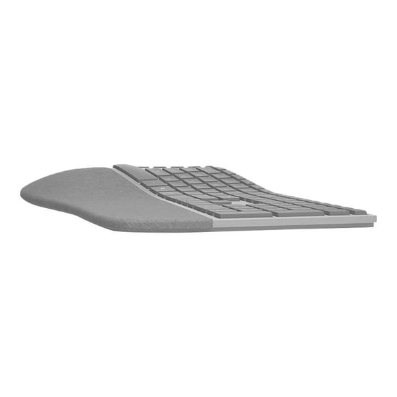 Microsoft Surface Ergonomic Keyboard - Keyboard - wireless - Bluetooth 4.0 - Canadian French - alcantara gray - commercial