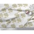 thumbnail image 2 of Soimoi Georgette Viscose Fabric Tree Block Print Fabric by The Yard 42 Inch Wide, 2 of 3