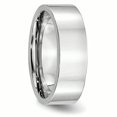 thumbnail image 4 of Bague Plate en Cobalt Poli 7mm Taille 9, 4 of 6