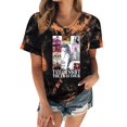 thumbnail image 1 of TayIor Sw1ft Chemises, Tylor Sw1ft Merch, Tylor Sw1ft, Chemises Blouse à Manches Courtes à Col Rond Imprimées Décontractées de Mode pour Femmes, T-Shirts Graphiques pour Amatrices de Musique pour Femmes TKFASHION Brun m, 1 of 5