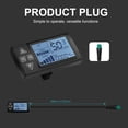 thumbnail image 3 of Scooter Display Panel, Accurate Backlit ABS Water Proof Plug LCD Scooter Display Meter  for Mountain Bike, 3 of 7