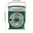 thumbnail image 3 of Fan Air Cooler Portable Air Conditioner Fan Portable Air Conditioner Fan For Desk Nightstand Coffee Metal Table Fans for Home Hot Fan for Bedroom Window Fan with Fan Clip on Clip on Fans, 3 of 3