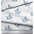 thumbnail image 3 of Soimoi Moss Georgette Fabric Leaves & Floral Block Decor Fabric Printed Yard 42 Inch Wide, 3 of 3
