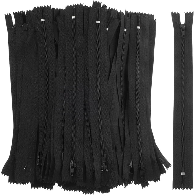100Pcs Tailor Sewing Nylon Invisible Zippers for DIY Bags Clothing Sewing Crafts