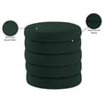 thumbnail image 4 of Meridian Furniture Aphia Green Boucle Fabric Ottoman/Stool, 4 of 4