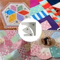 thumbnail image 5 of Herunwer Crazy Fan Quilt Template Cutting Ruler Set, Fan-Shaped Quilt Template, Fan Shaped Quilt Sewing Ruler, Acrylic Cutting Templates, 5 of 5